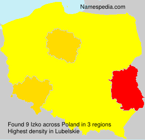 Surname Izko in Poland Surname Izko in Poland