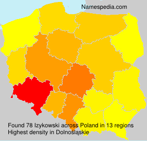 Surname Izykowski in Poland Surname Izykowski in Poland