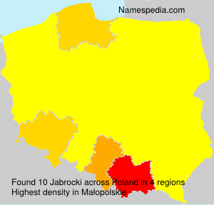 Surname Jabrocki in Poland Surname Jabrocki in Poland