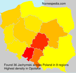 Surname Jachymski in Poland Surname Jachymski in Poland