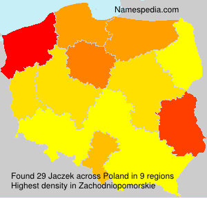 Surname Jaczek in Poland Surname Jaczek in Poland