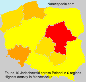 Surname Jadachowski in Poland Surname Jadachowski in Poland