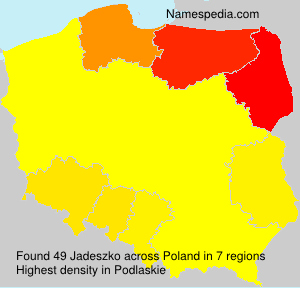 Surname Jadeszko in Poland Surname Jadeszko in Poland