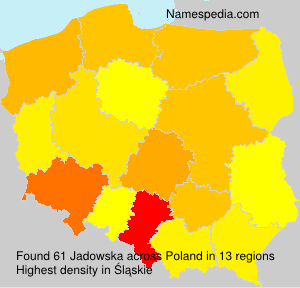 Surname Jadowska in Poland Surname Jadowska in Poland