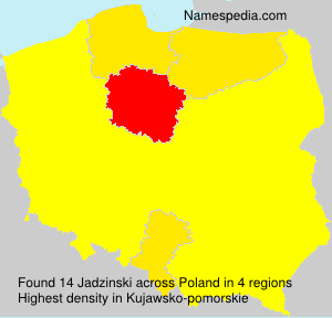 Surname Jadzinski in Poland Surname Jadzinski in Poland