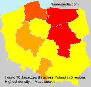 Surname Jagaczewski in Poland Surname Jagaczewski in Poland