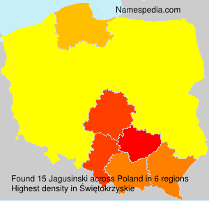 Surname Jagusinski in Poland Surname Jagusinski in Poland
