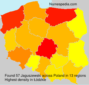 Surname Jaguszewski in Poland Surname Jaguszewski in Poland