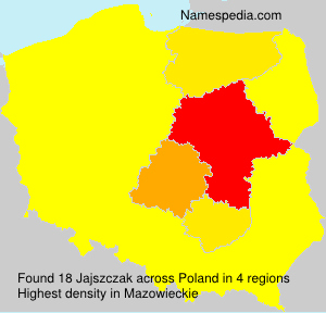 Surname Jajszczak in Poland Surname Jajszczak in Poland