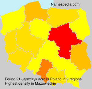 Surname Jajszczyk in Poland Surname Jajszczyk in Poland