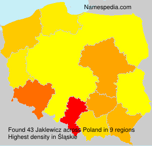 Surname Jaklewicz in Poland Surname Jaklewicz in Poland