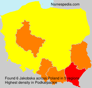 Surname Jakobska in Poland Surname Jakobska in Poland