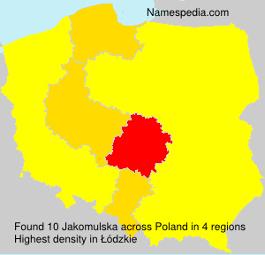 Surname Jakomulska in Poland Surname Jakomulska in Poland