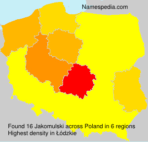 Surname Jakomulski in Poland Surname Jakomulski in Poland