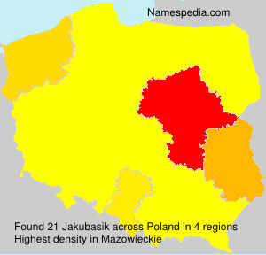 Surname Jakubasik in Poland Surname Jakubasik in Poland