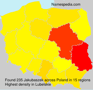 Surname Jakubaszek in Poland Surname Jakubaszek in Poland