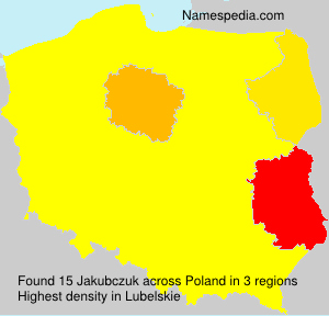 Surname Jakubczuk in Poland Surname Jakubczuk in Poland