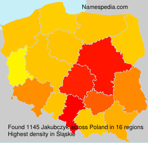 Surname Jakubczyk in Poland Surname Jakubczyk in Poland