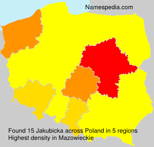 Surname Jakubicka in Poland Surname Jakubicka in Poland