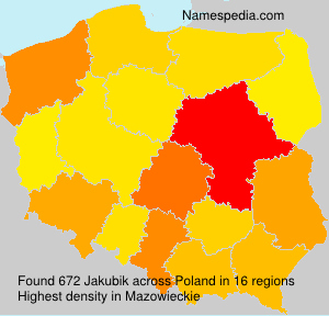 Surname Jakubik in Poland Surname Jakubik in Poland