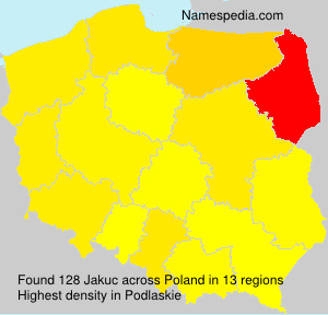 Surname Jakuc in Poland Surname Jakuc in Poland