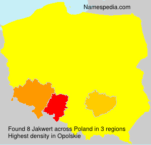 Surname Jakwert in Poland Surname Jakwert in Poland