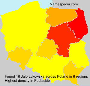 Surname Jalbrzykowska in Poland Surname Jalbrzykowska in Poland