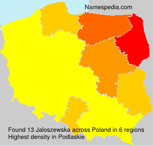 Surname Jaloszewska in Poland