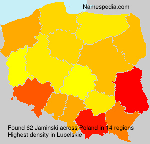 Surname Jaminski in Poland Surname Jaminski in Poland