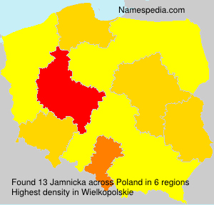 Surname Jamnicka in Poland Surname Jamnicka in Poland