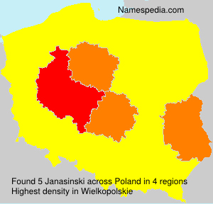 Surname Janasinski in Poland Surname Janasinski in Poland