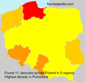 Surname Janczala in Poland Surname Janczala in Poland