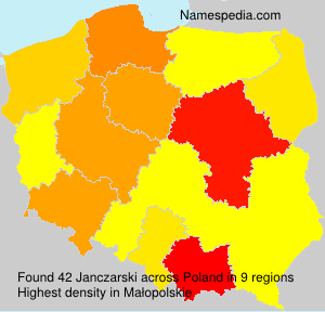 Surname Janczarski in Poland Surname Janczarski in Poland
