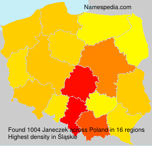 Surname Janeczek in Poland Surname Janeczek in Poland