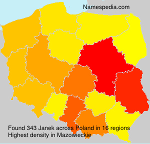 Surname Janek in Poland Surname Janek in Poland