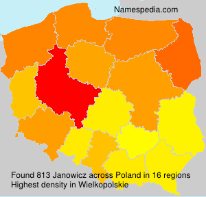 Surname Janowicz in Poland Surname Janowicz in Poland