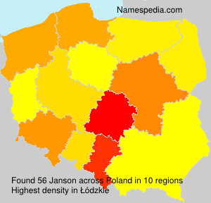 Surname Janson in Poland Surname Janson in Poland
