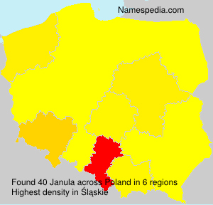Surname Janula in Poland Surname Janula in Poland