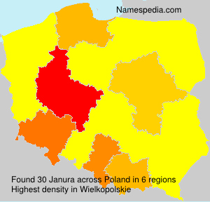 Surname Janura in Poland Surname Janura in Poland
