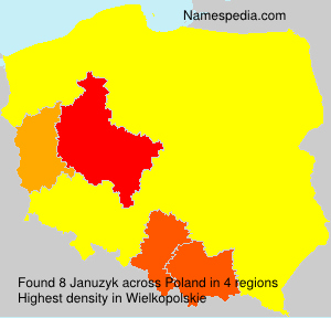 Surname Januzyk in Poland Surname Januzyk in Poland