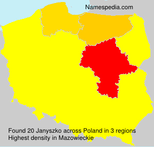 Surname Janyszko in Poland Surname Janyszko in Poland