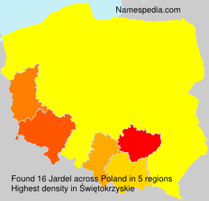 Surname Jardel in Poland Surname Jardel in Poland