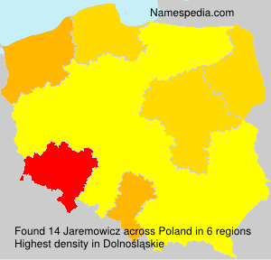 Surname Jaremowicz in Poland Surname Jaremowicz in Poland
