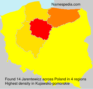 Surname Jarentewicz in Poland Surname Jarentewicz in Poland