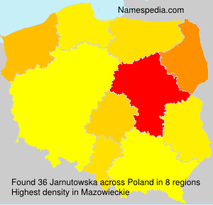 Surname Jarnutowska in Poland Surname Jarnutowska in Poland