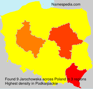 Surname Jarochowska in Poland Surname Jarochowska in Poland