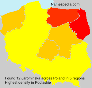 Surname Jarominska in Poland Surname Jarominska in Poland