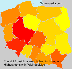 Surname Jasicki in Poland Surname Jasicki in Poland
