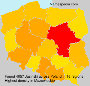 Surname Jasinski in Poland Surname Jasinski in Poland