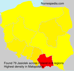 Surname Jasiolek in Poland Surname Jasiolek in Poland
